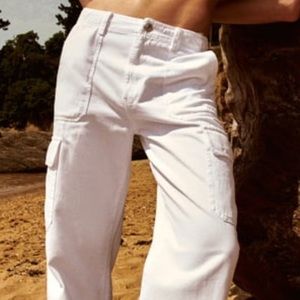 zara white cargo pants